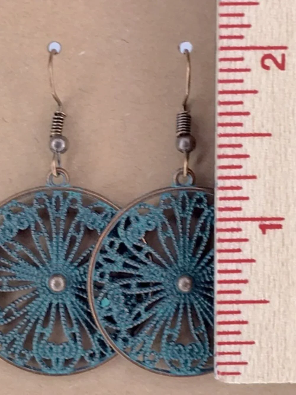 Elegant Teal Filigree Earrings Fashion Jewelry Accessories